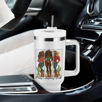 Merry Christmas Y'all Tumbler With Handle Funny Western Holiday Gift For Cowgirl - Wonder Print Shop