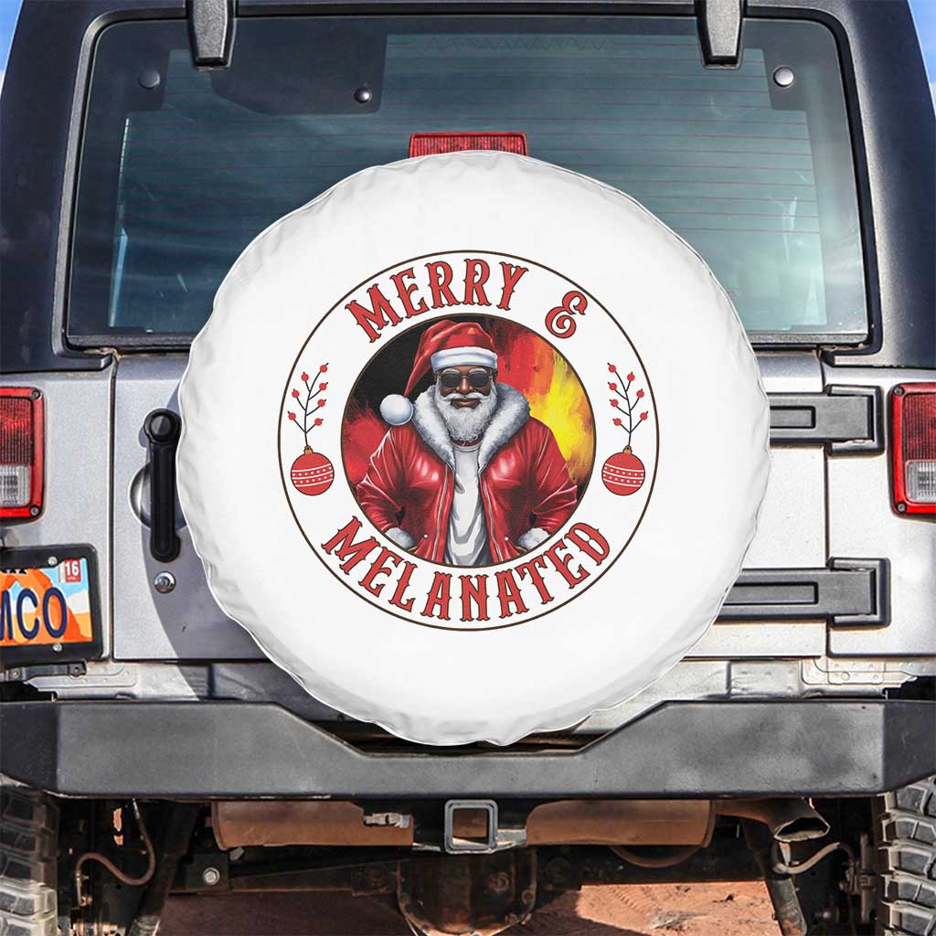 Black Santa Merry And Melanated Spare Tire Cover Christmas Holiday Gift - Wonder Print Shop