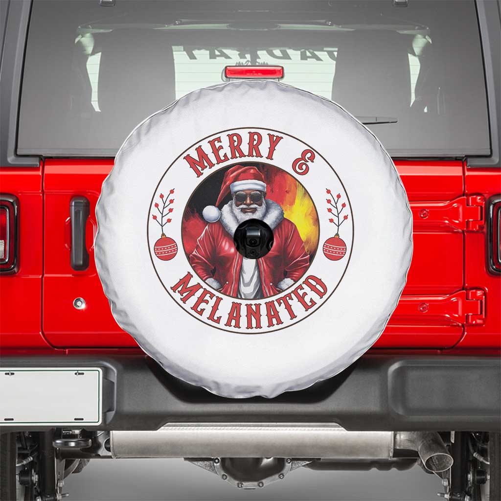 Black Santa Merry And Melanated Spare Tire Cover Christmas Holiday Gift - Wonder Print Shop