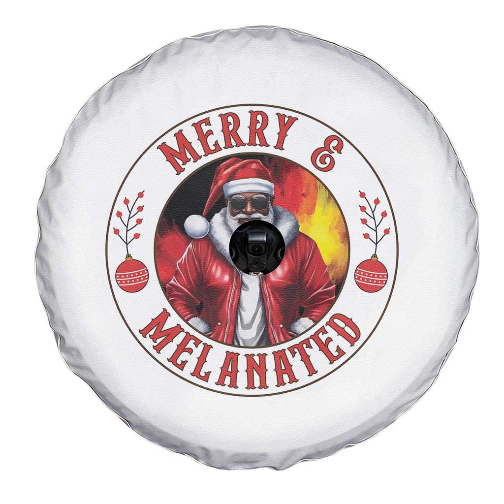 Black Santa Merry And Melanated Spare Tire Cover Christmas Holiday Gift - Wonder Print Shop