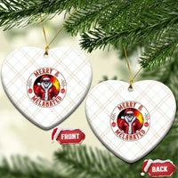 Black Santa Merry And Melanated Ceramic Ornament Christmas Holiday Gift - Wonder Print Shop