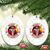 Black Santa Merry And Melanated Ceramic Ornament Christmas Holiday Gift - Wonder Print Shop