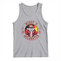 Black Santa Merry And Melanated Tank Top Christmas Holiday Gift - Wonder Print Shop