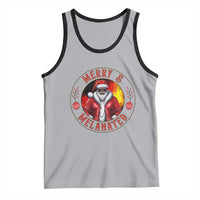 Black Santa Merry And Melanated Tank Top Christmas Holiday Gift - Wonder Print Shop
