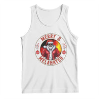 Black Santa Merry And Melanated Tank Top Christmas Holiday Gift - Wonder Print Shop