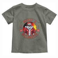 Black Santa Merry And Melanated Toddler T Shirt Christmas Holiday Gift - Wonder Print Shop