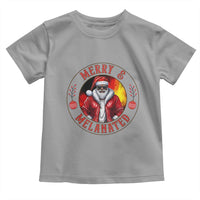 Black Santa Merry And Melanated Toddler T Shirt Christmas Holiday Gift - Wonder Print Shop