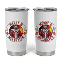 Black Santa Merry And Melanated Tumbler Cup Christmas Holiday Gift - Wonder Print Shop