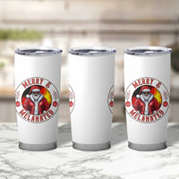 Black Santa Merry And Melanated Tumbler Cup Christmas Holiday Gift - Wonder Print Shop