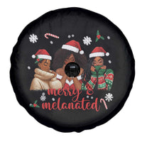 Melanin Christmas Spare Tire Cover Merry And Melanated Holiday Gift For Girl - Wonder Print Shop