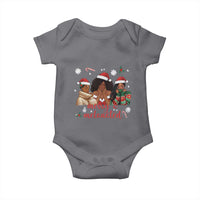 Melanin Christmas Baby Onesie Merry And Melanated Holiday Gift For Girl - Wonder Print Shop