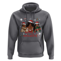 Melanin Christmas Hoodie Merry And Melanated Holiday Gift For Girl - Wonder Print Shop