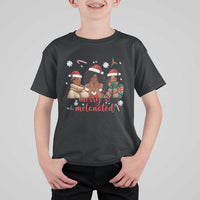 Melanin Christmas T Shirt For Kid Merry And Melanated Holiday Gift For Girl - Wonder Print Shop