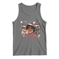 Melanin Christmas Tank Top Merry And Melanated Holiday Gift For Girl - Wonder Print Shop