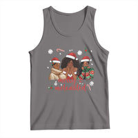 Melanin Christmas Tank Top Merry And Melanated Holiday Gift For Girl - Wonder Print Shop