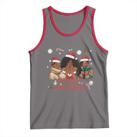 Melanin Christmas Tank Top Merry And Melanated Holiday Gift For Girl - Wonder Print Shop