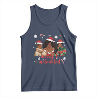 Melanin Christmas Tank Top Merry And Melanated Holiday Gift For Girl - Wonder Print Shop