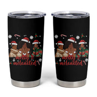 Melanin Christmas Tumbler Cup Merry And Melanated Holiday Gift For Girl - Wonder Print Shop