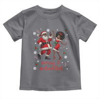 African American Christmas Toddler T Shirt Funny Dancing Black Santa And Mrs Claus Merry And Melanated - Wonder Print Shop