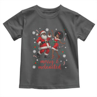 African American Christmas Toddler T Shirt Funny Dancing Black Santa And Mrs Claus Merry And Melanated - Wonder Print Shop