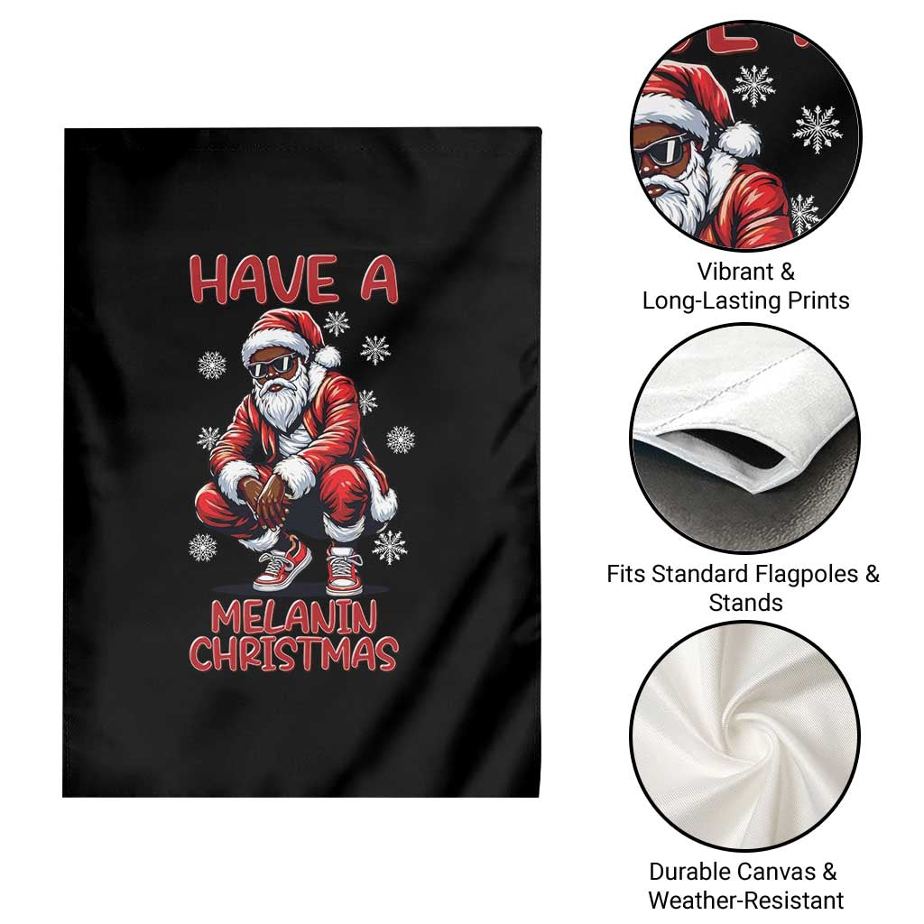 Have A Melanin Christmas Garden Flag Black Pride Xmas Gift - Wonder Print Shop