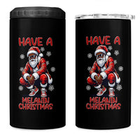 Have A Melanin Christmas 4 in 1 Can Cooler Tumbler Black Pride Xmas Gift - Wonder Print Shop