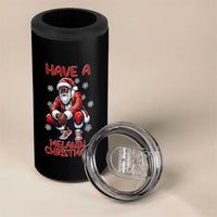 Have A Melanin Christmas 4 in 1 Can Cooler Tumbler Black Pride Xmas Gift - Wonder Print Shop