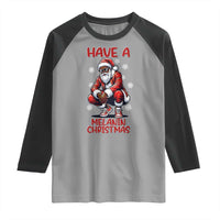 Have A Melanin Christmas Raglan Shirt Black Pride Xmas Gift - Wonder Print Shop
