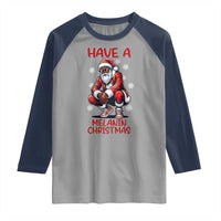 Have A Melanin Christmas Raglan Shirt Black Pride Xmas Gift - Wonder Print Shop