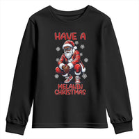 Have A Melanin Christmas Youth Sweatshirt Black Pride Xmas Gift - Wonder Print Shop