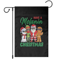 Have A Melanin Christmas Garden Flag Black Family African American Xmas Gift - Wonder Print Shop