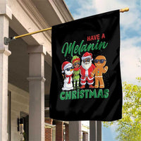 Have A Melanin Christmas Garden Flag Black Family African American Xmas Gift - Wonder Print Shop