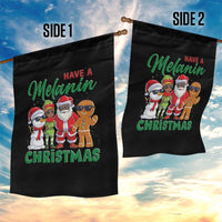 Have A Melanin Christmas Garden Flag Black Family African American Xmas Gift - Wonder Print Shop