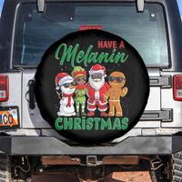 Have A Melanin Christmas Spare Tire Cover Black Family African American Xmas Gift - Wonder Print Shop