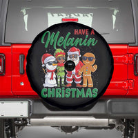 Have A Melanin Christmas Spare Tire Cover Black Family African American Xmas Gift - Wonder Print Shop