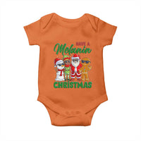 Have A Melanin Christmas Baby Onesie Black Family African American Xmas Gift - Wonder Print Shop