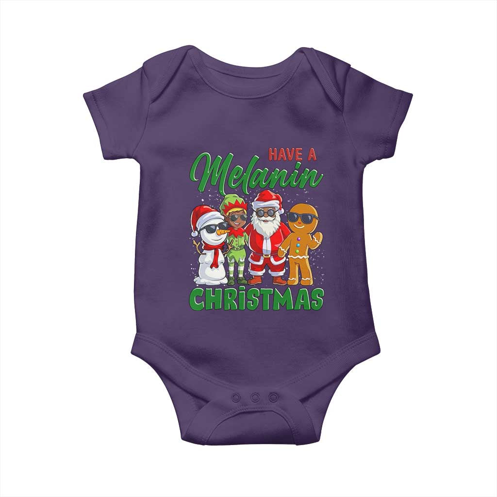 Have A Melanin Christmas Baby Onesie Black Family African American Xmas Gift - Wonder Print Shop