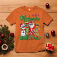 Have A Melanin Christmas T Shirt Black Family African American Xmas Gift - Wonder Print Shop