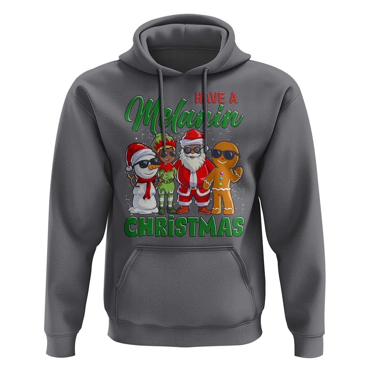 Have A Melanin Christmas Hoodie Black Family African American Xmas Gift - Wonder Print Shop
