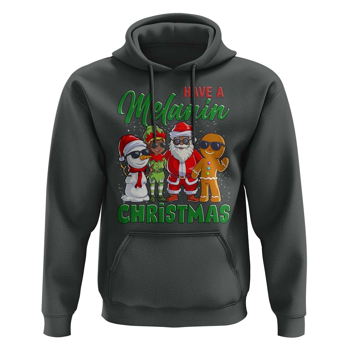 Have A Melanin Christmas Hoodie Black Family African American Xmas Gift - Wonder Print Shop
