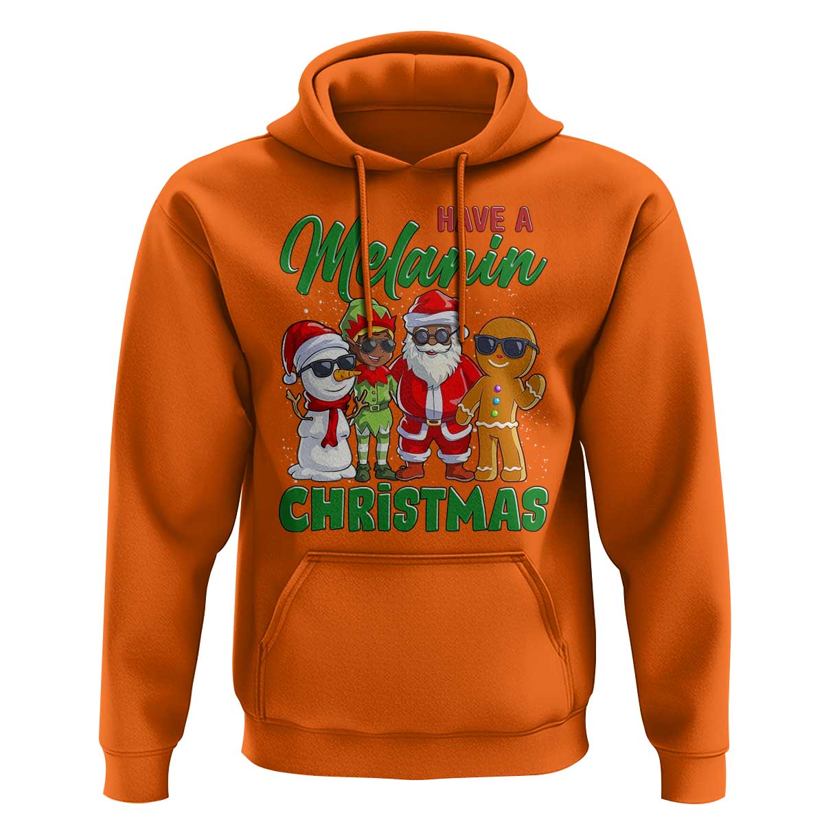 Have A Melanin Christmas Hoodie Black Family African American Xmas Gift - Wonder Print Shop