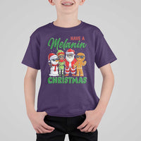 Have A Melanin Christmas T Shirt For Kid Black Family African American Xmas Gift - Wonder Print Shop
