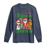 Have A Melanin Christmas Long Sleeve Shirt Black Family African American Xmas Gift - Wonder Print Shop