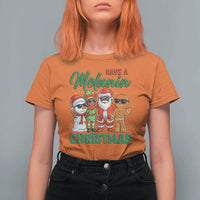 Have A Melanin Christmas T Shirt For Women Black Family African American Xmas Gift - Wonder Print Shop