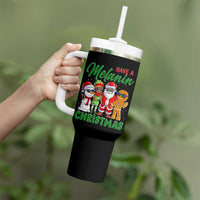 Have A Melanin Christmas Tumbler With Handle Black Family African American Xmas Gift - Wonder Print Shop
