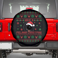 Have A Melanin Christmas Spare Tire Cover Cute Black Santa Girl Ugly Xmas - Wonder Print Shop
