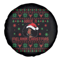 Have A Melanin Christmas Spare Tire Cover Cute Black Santa Girl Ugly Xmas - Wonder Print Shop