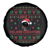 Have A Melanin Christmas Spare Tire Cover Cute Black Santa Girl Ugly Xmas - Wonder Print Shop