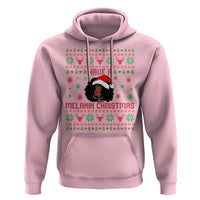 Have A Melanin Christmas Hoodie Cute Black Santa Girl Ugly Xmas - Wonder Print Shop
