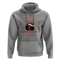 Have A Melanin Christmas Hoodie Cute Black Santa Girl Ugly Xmas - Wonder Print Shop